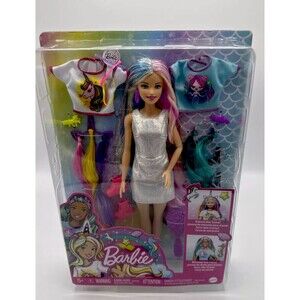 Mattel Barbie Fantasy Hair Doll with Accessories Mermaid To Unicorn Looks NEW